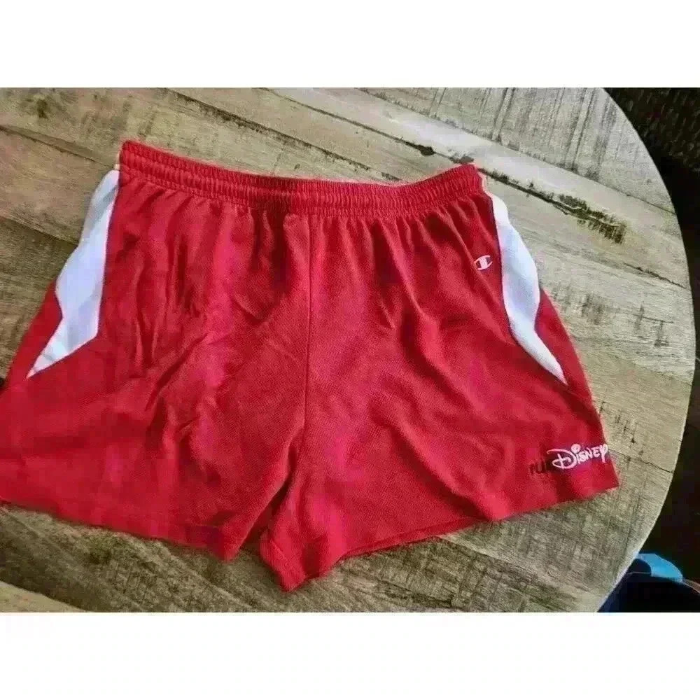 Run Disney Champion Double Dry Women’s Shorts Size Large Red